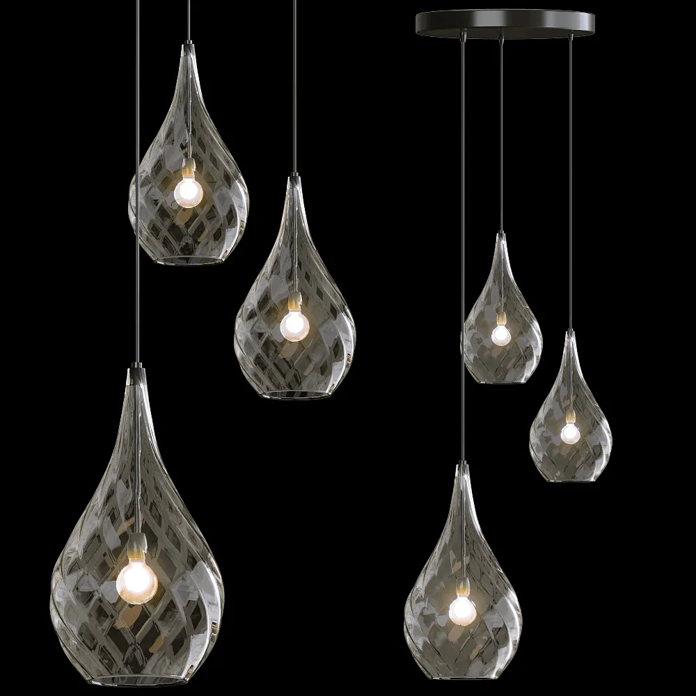 Cangini & Tucci – Ceiling lamp  Lacrima 3 3ds Max