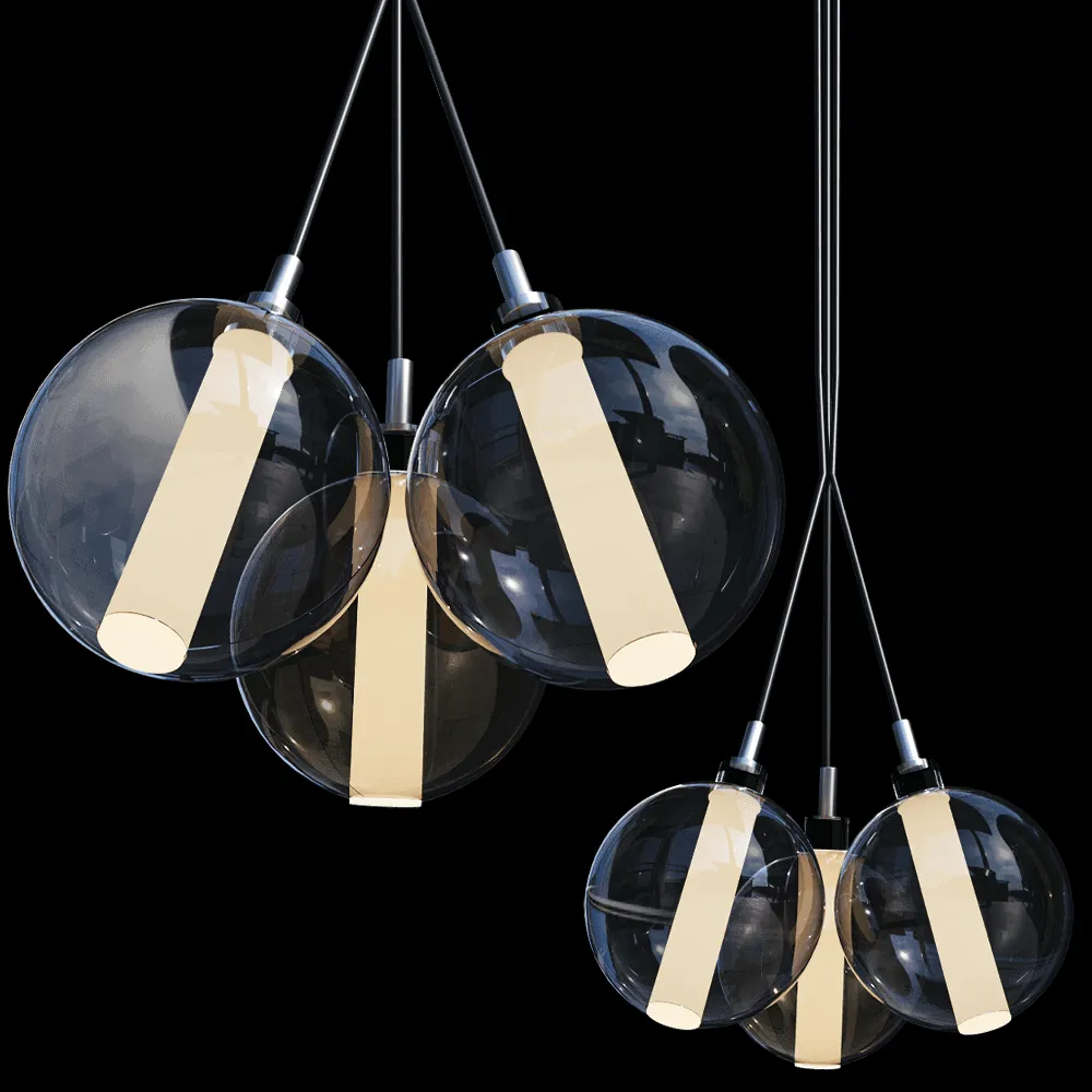 Cangini & Tucci – Pendant lamp Eclisse 1292.3L 3ds Max