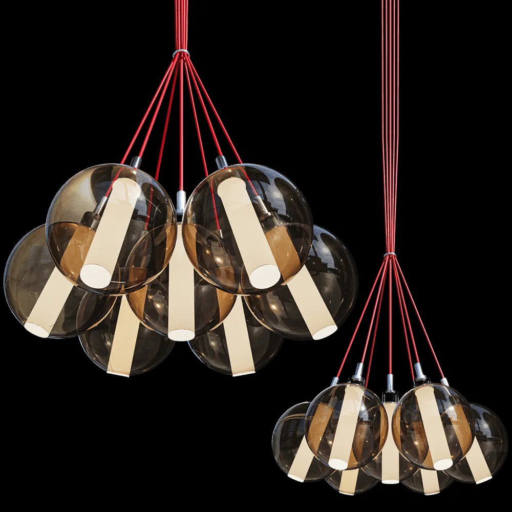 Cangini & Tucci – Pendant lamp Eclisse 1292.L7 3ds Max