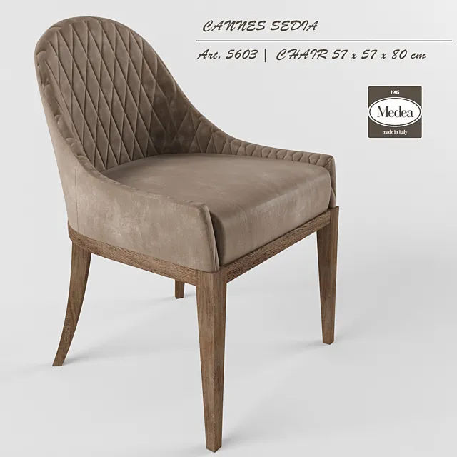 CANNES SEDIA chair from factory Medea 3DS Max Model