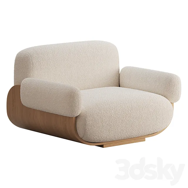 Cannoli Armchair 3ds Max