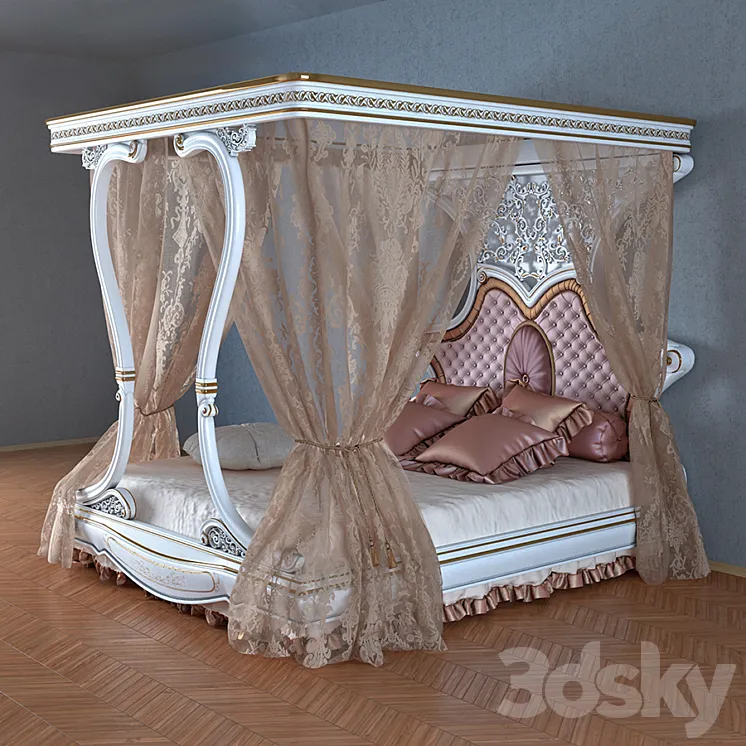 Canopy bed 3DS Max