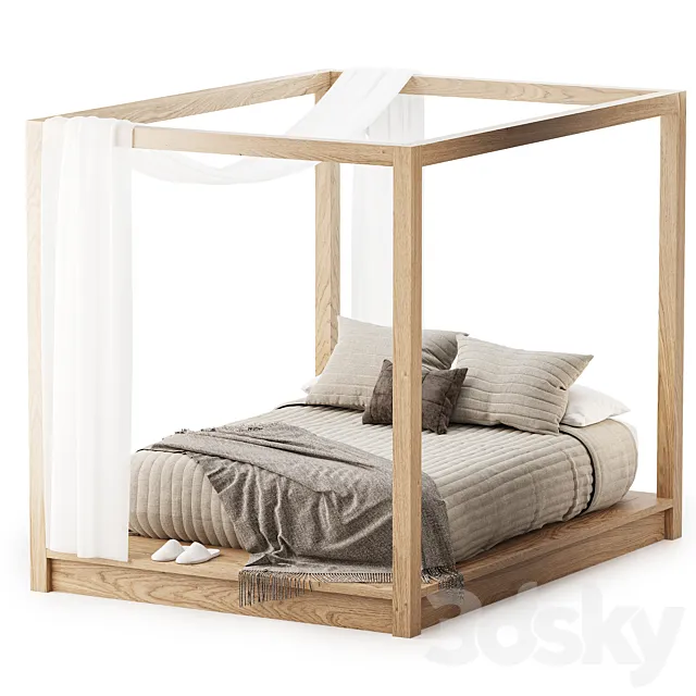 Canopy Bed 3dsMax Model