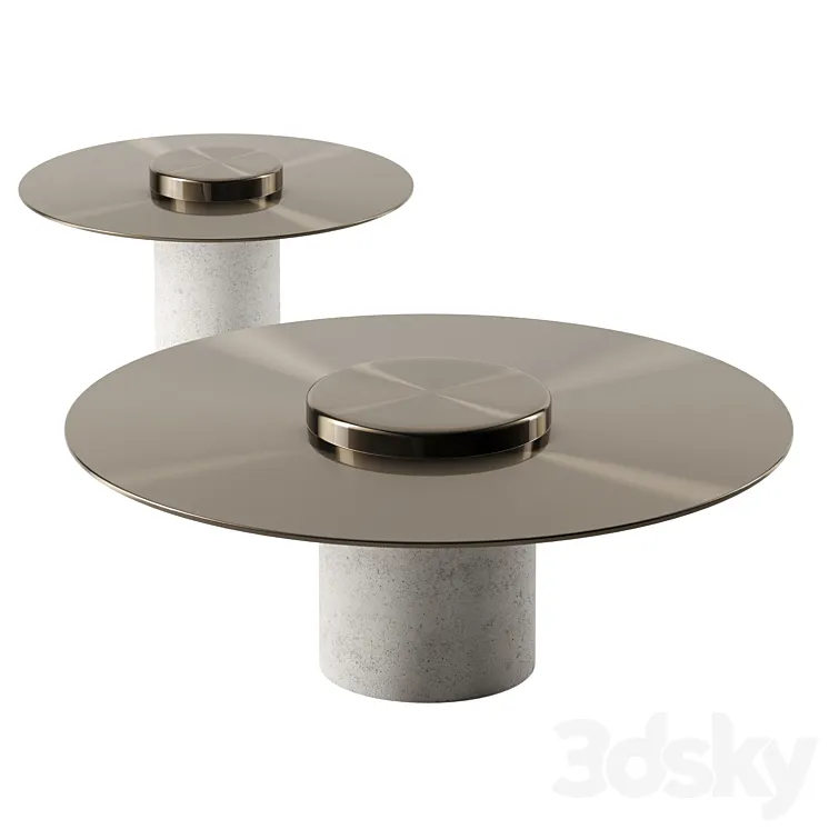 CANOTIER coffee tables by Roche Bobois 3DS Max