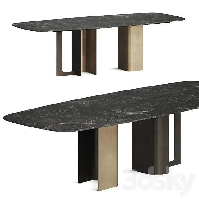 Cantori Mirage 2 Dining Table 3ds Max