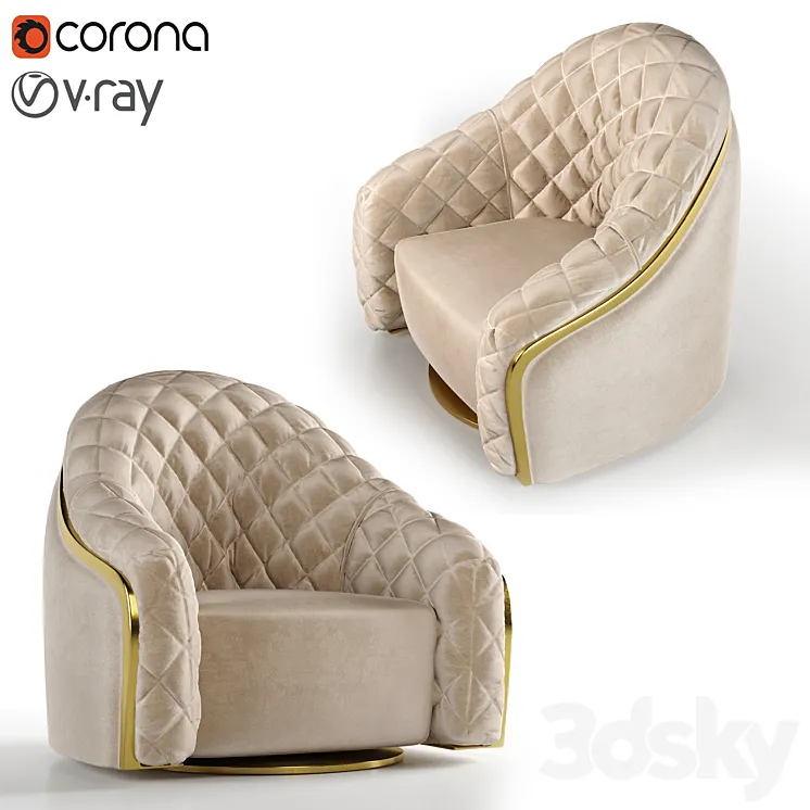 Cantori portofino armchair 3DS Max