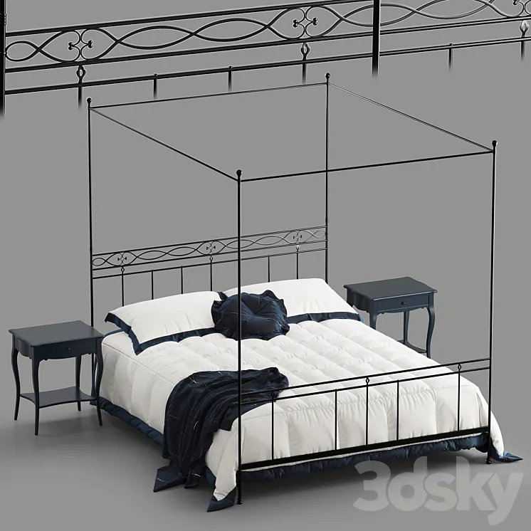 Cantori Sirolo bed 3DS Max