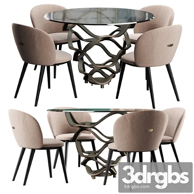 Cantory & reflex neolitico dining set 2 3dsmax Download