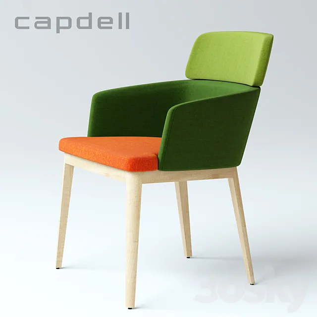 Capdell _ Upholstered chair 3DSMax File