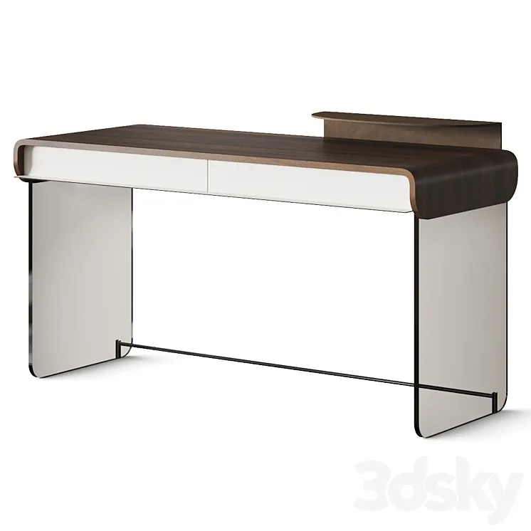 Capital Collection Adam Desk With Drawers 3DS Max