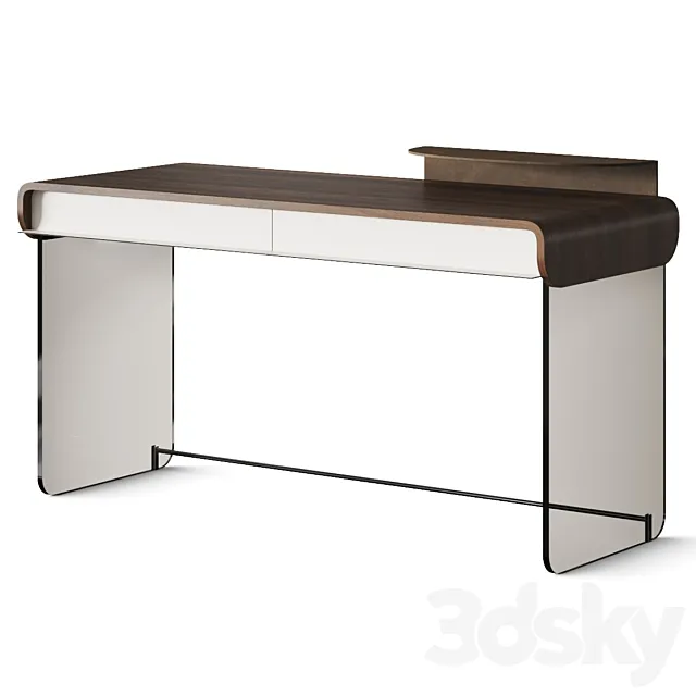 Capital Collection Adam Desk With Drawers 3DSMax File