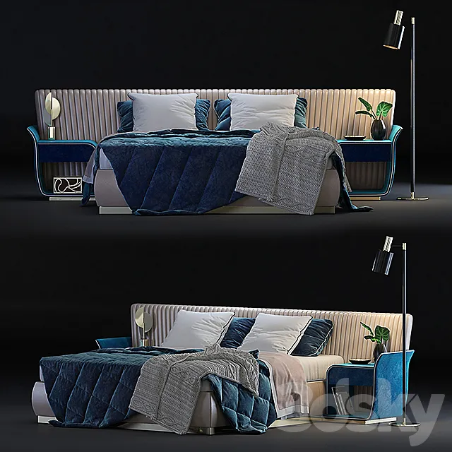 Capital Collection – Allure XL bed 3DSMax File