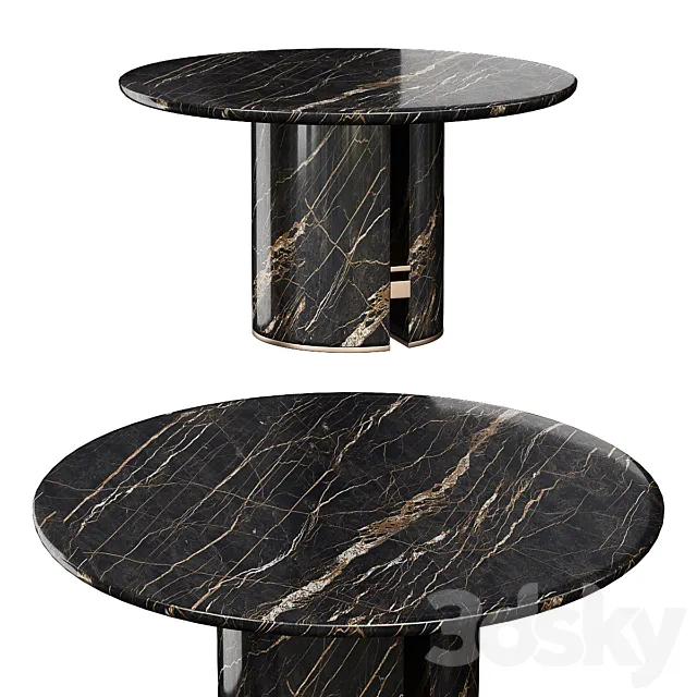 Capital Collection ERCOLE Round dining table 3DS Max Model