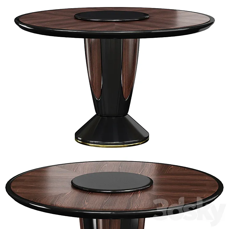Capital Collection KONG Round wooden table 3DS Max