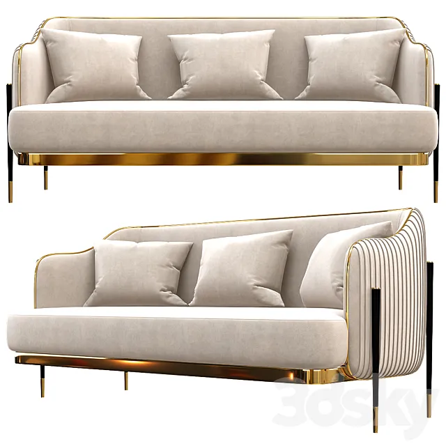 capital collection oxford sofa 3ds Max