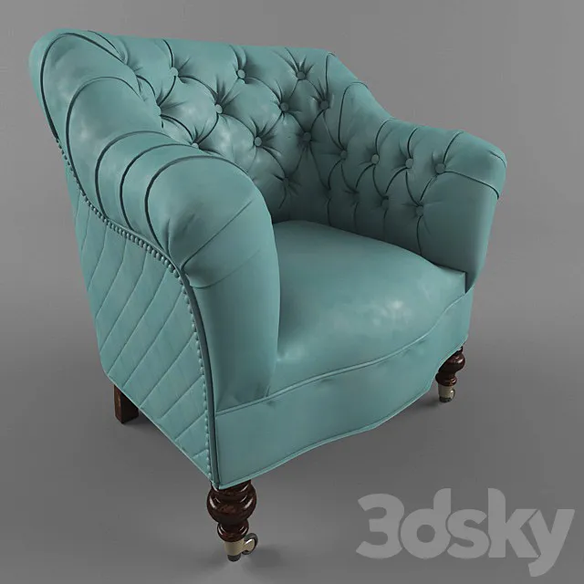 Capito chair on wheels 3DS Max Model