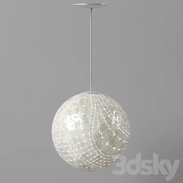 CAPIZ BALL PENDANT 3DS Max Model