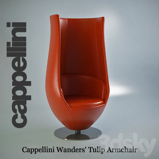 Cappellini Wanders’ Tulip Armchair 3ds Max