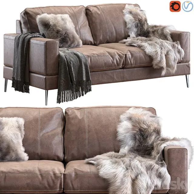 Capri sofa 183 cm #2 3dsMax Model