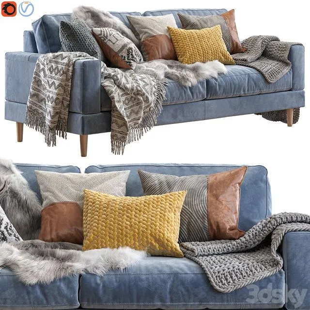 Capri sofa 210 cm #2 3dsMax Model