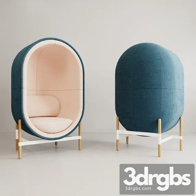 Capsule chair sofa 3dsmax Download