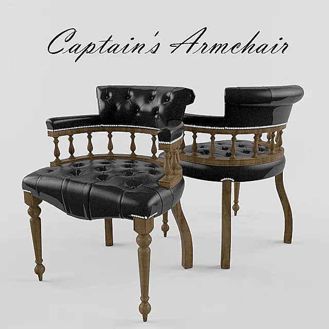 Captain’s Armchair 3DS Max Model