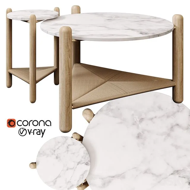 Captain’s Table White 3dsMax Model