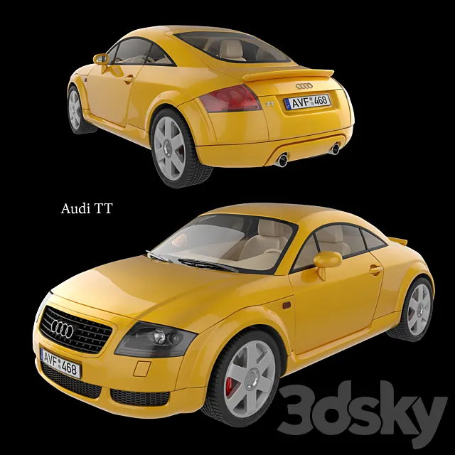 Car Audi TT 3DS Max Model