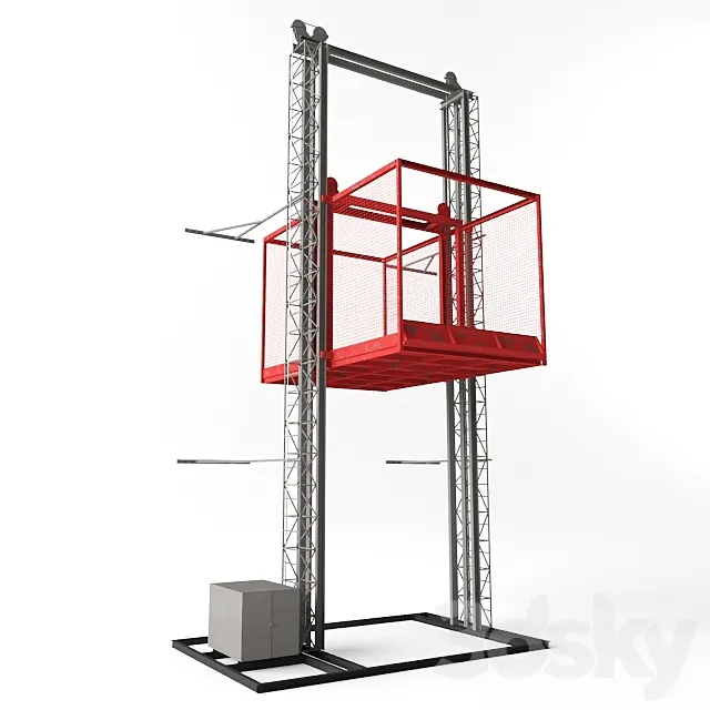 Car lift lift. 3DS Max Model