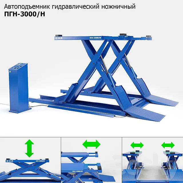 Car lift PGN-3000 3dsMax Model