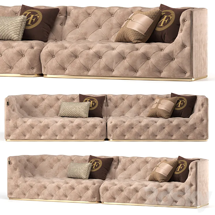 Caracciolo sofa by Vittoria Frigerio 3DS Max