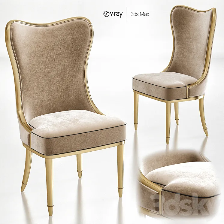 Caracole Carlile Dining Chair 3DS Max