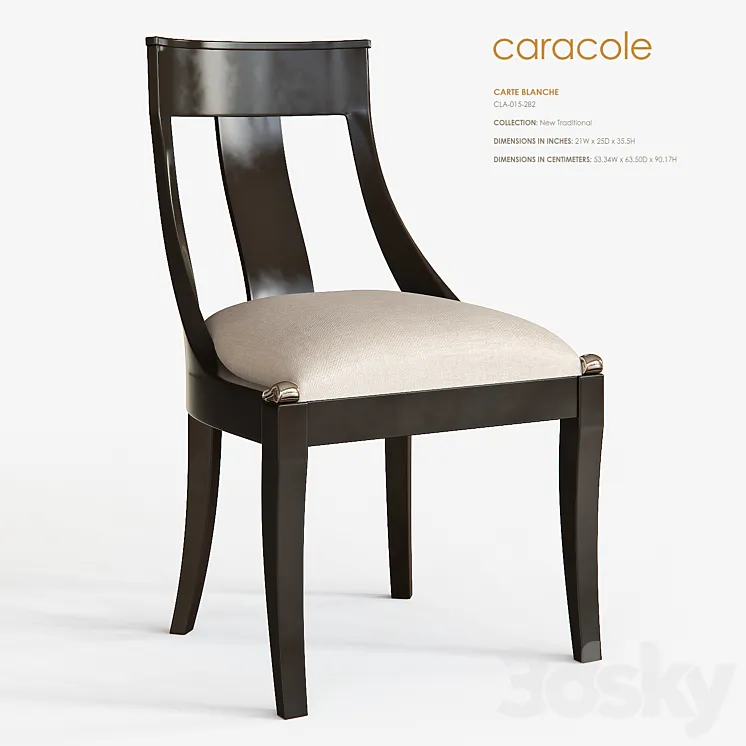 Caracole Carte Blanche 3DS Max