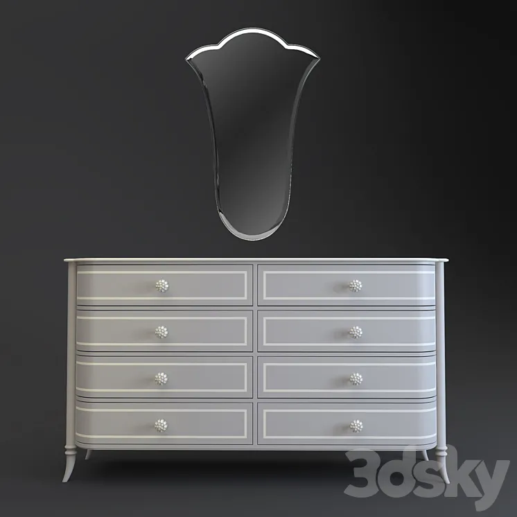Caracole Classic dresser offer & mirror 3DS Max