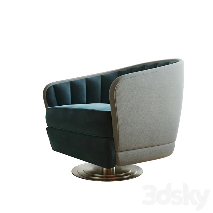 Caracole CONCENTRIC SWIVEL CHAIR 3DS Max