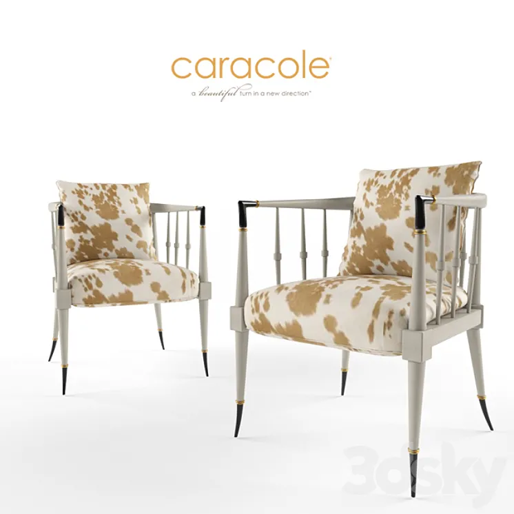 caracole hide nor chair 3DS Max