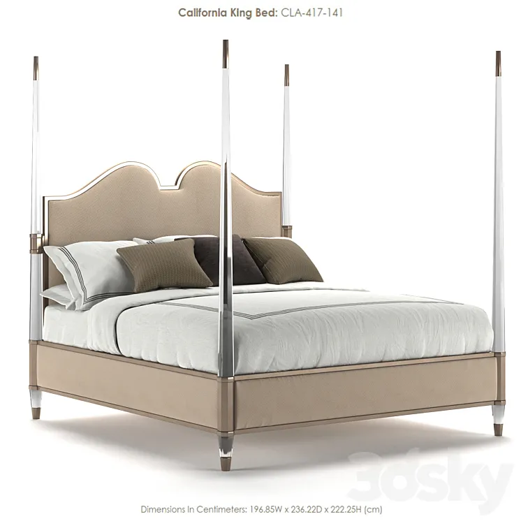 Caracole king bed 3DS Max