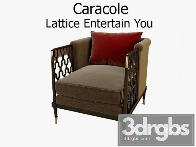 Caracole Lattice Entertain Armchair 3dsmax Download