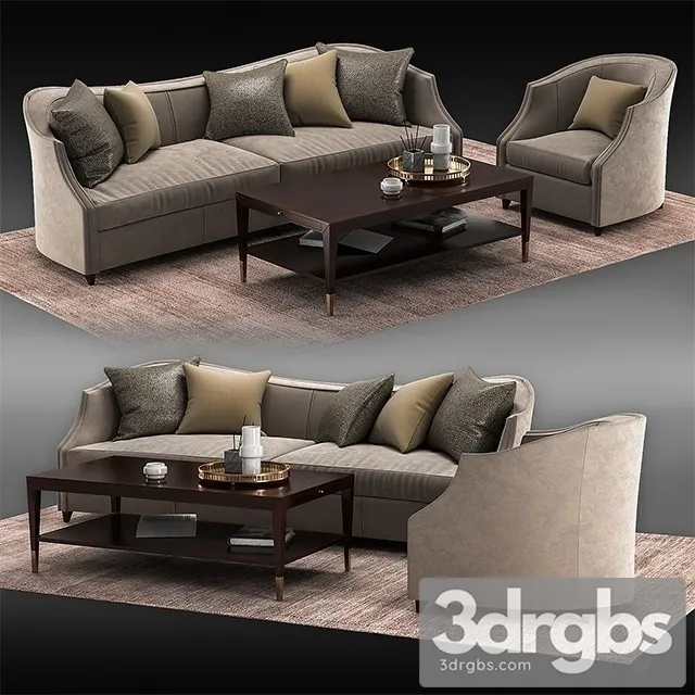 Caracole Set Sofa 01 3dsmax Download