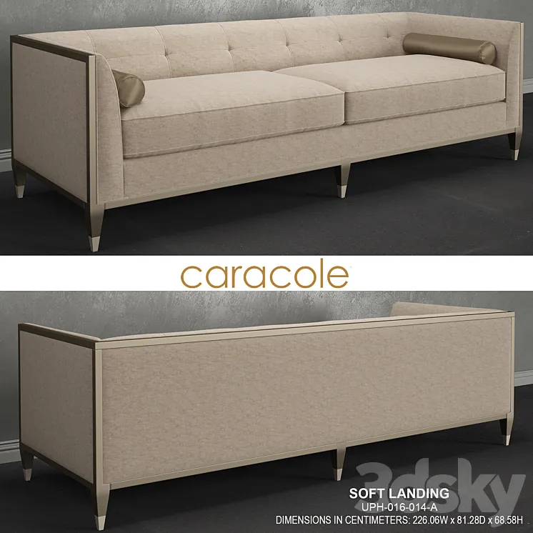 CARACOLE_SOFT LANDING_SOFA 3DS Max