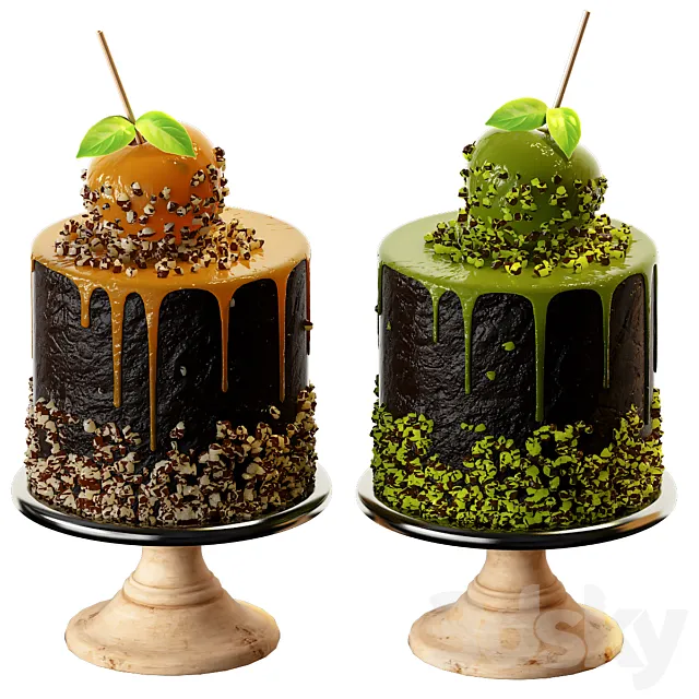 Caramel apple 3ds Max