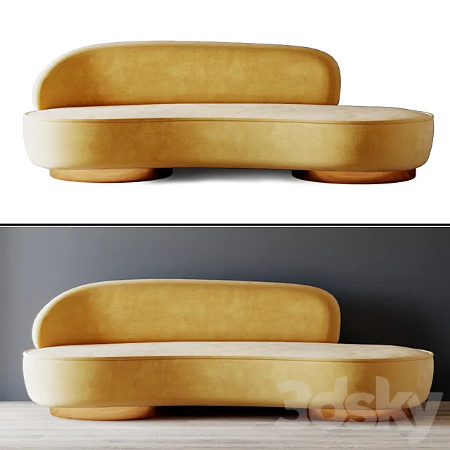 Caramel Softness sofa 3ds Max