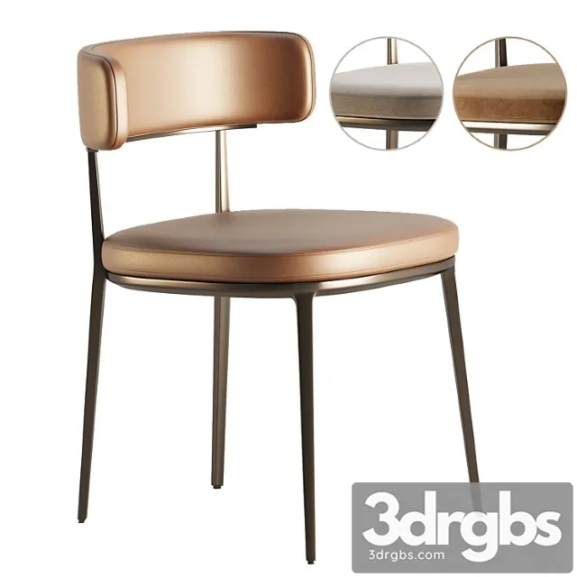 Caratos chair with armrests by maxalto