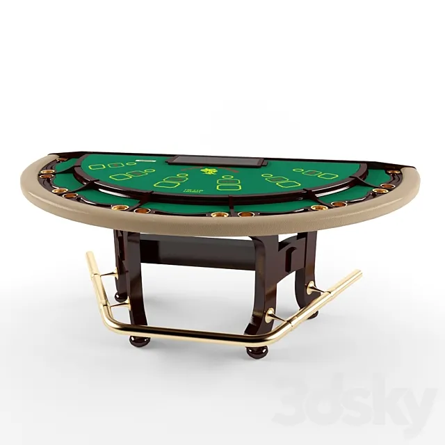 Card table 3DS Max Model