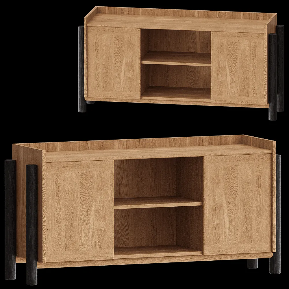Carel Woodworks – Chest of drawers Steekla Credenza 3ds Max