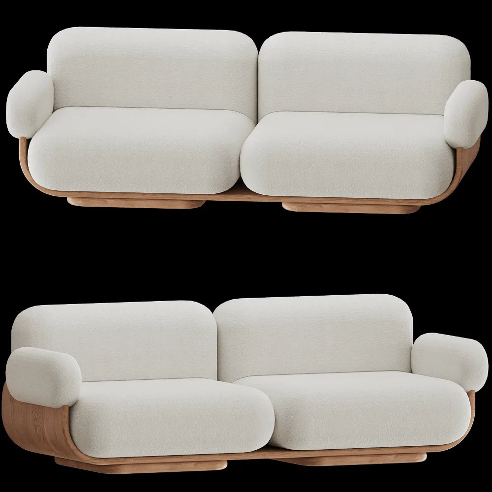 Carel Woodworks – Sofa Cannoli 3ds Max