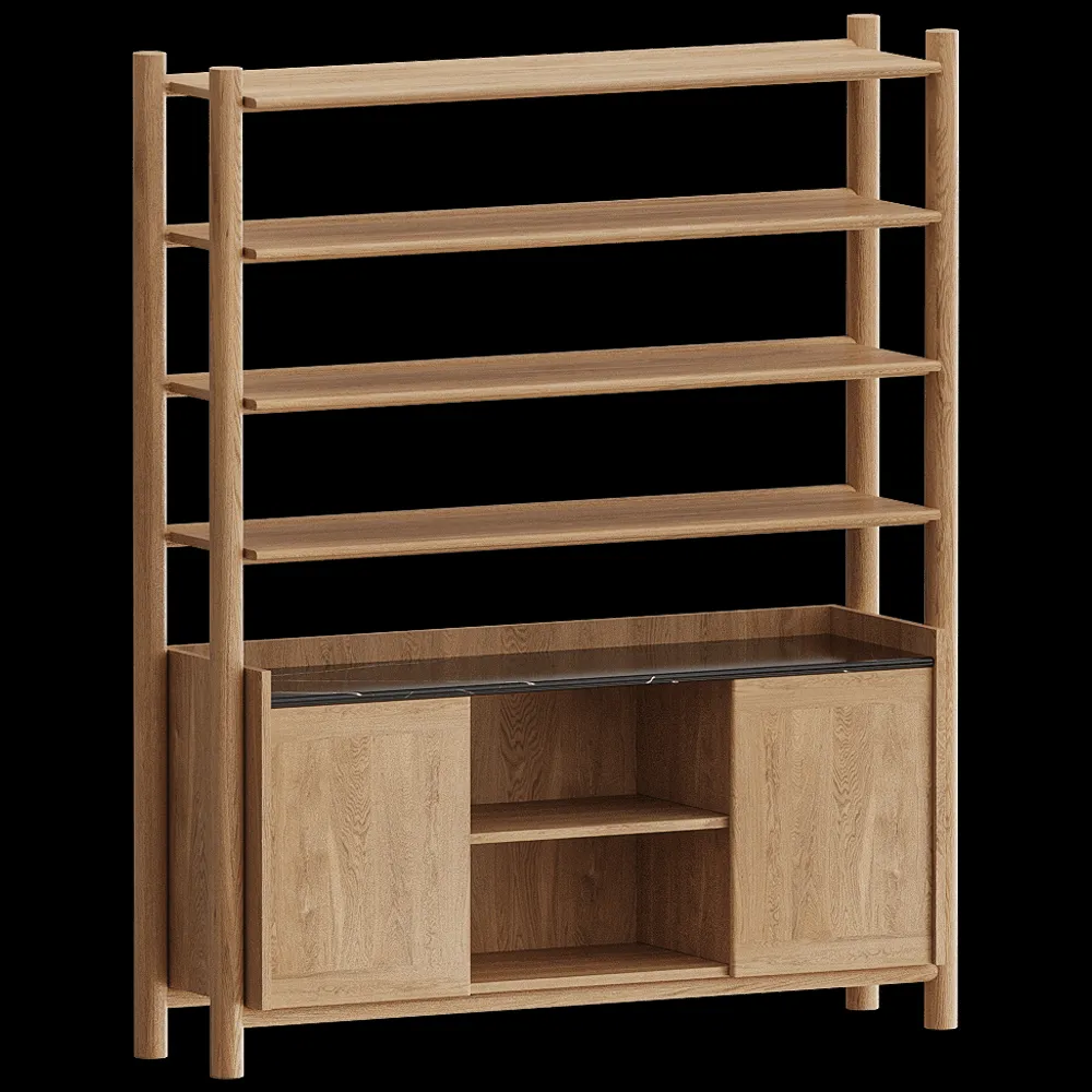 Carel Woodworks – Steekla Storage Unit with Marble 3ds Max