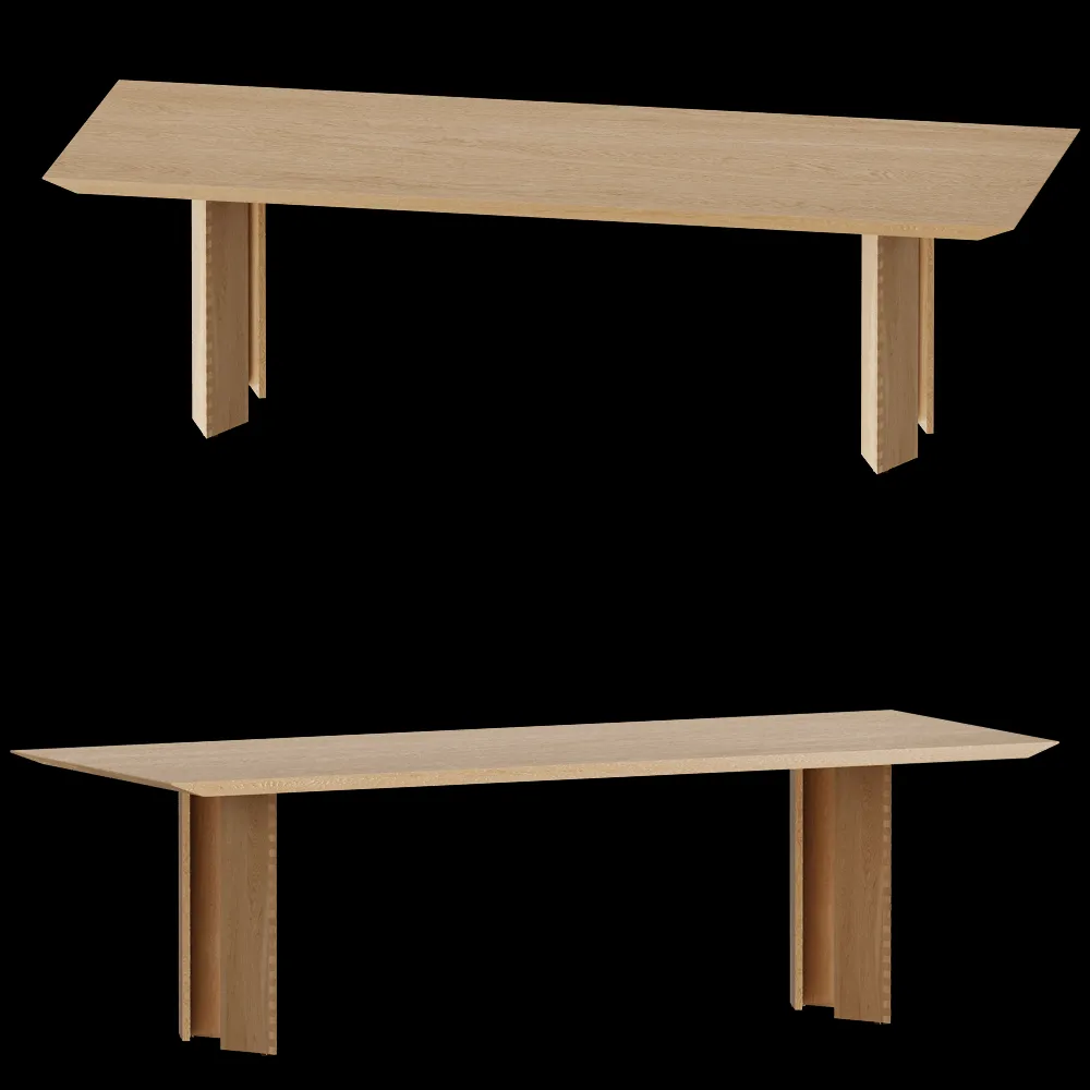 Carel Woodworks – Table Angus 8 seater 3ds Max
