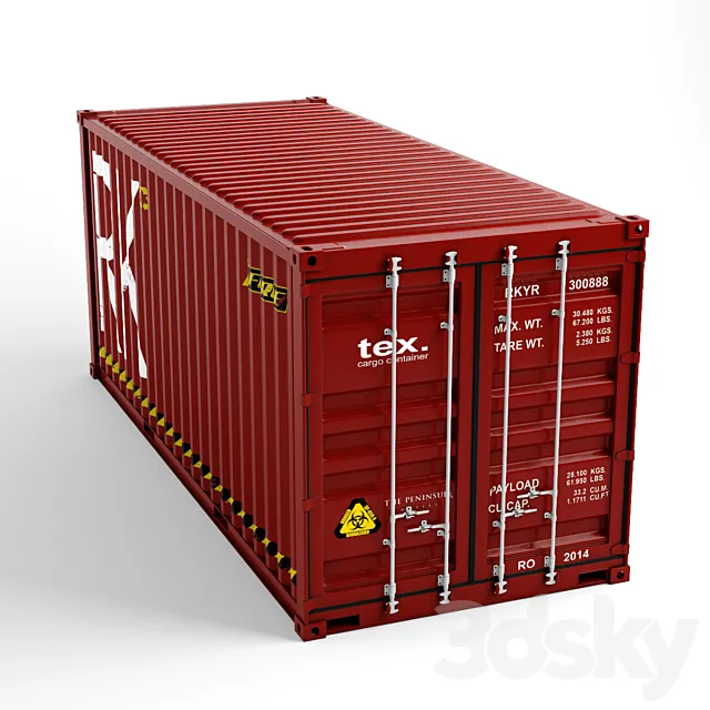 Cargo Container 3ds Max