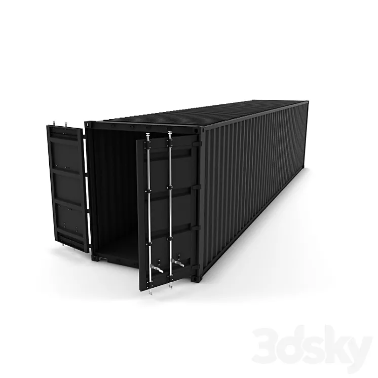 Cargo container (ISO) (40 feet) 3DS Max